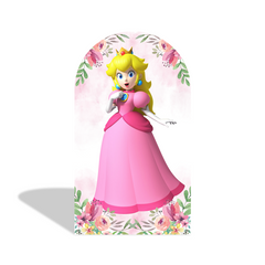 Toile de fond pour arche Joyeux Anniversaire film dessin animé Mario Princesse