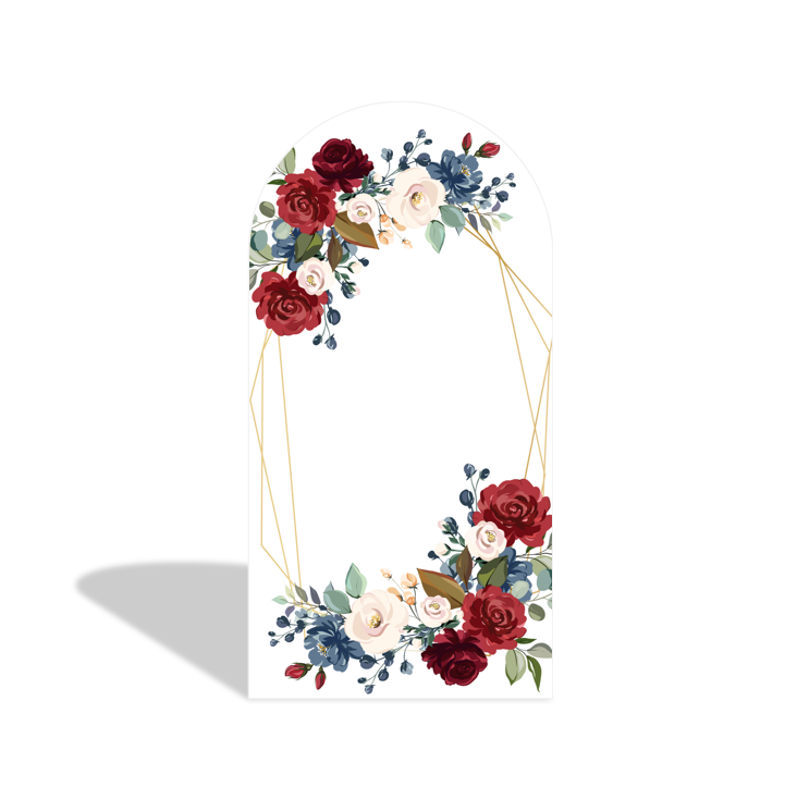 Toile de fond pour arche fête douche nuptiale fleur flore rose