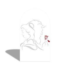 Toile de fond pour arche fête anniversaire La Belle et la Bête