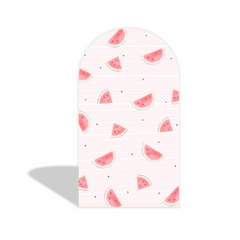 Toile de fond pour arche Joyeux Anniversaire thème pastèque