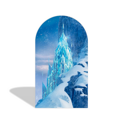 Toile de fond pour arche Joyeux Anniversaire thème La Reine des Neiges