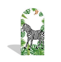 Toile de fond pour arche Joyeux Anniversaire jungle sauvage safari