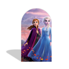 Toile de fond pour arche fête anniversaire thème La Reine des Neiges