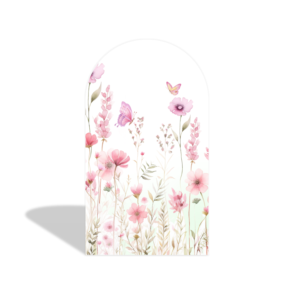Toile de fond pour arche Joyeux Anniversaire fleur