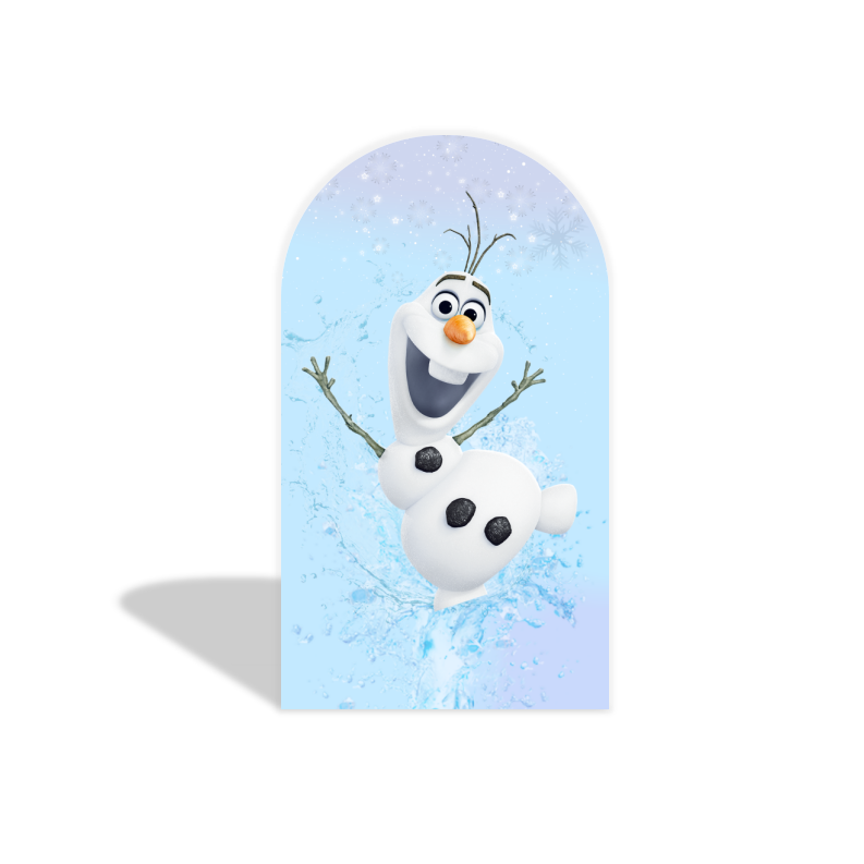 Toile de fond pour arche fête anniversaire La Reine des Neiges