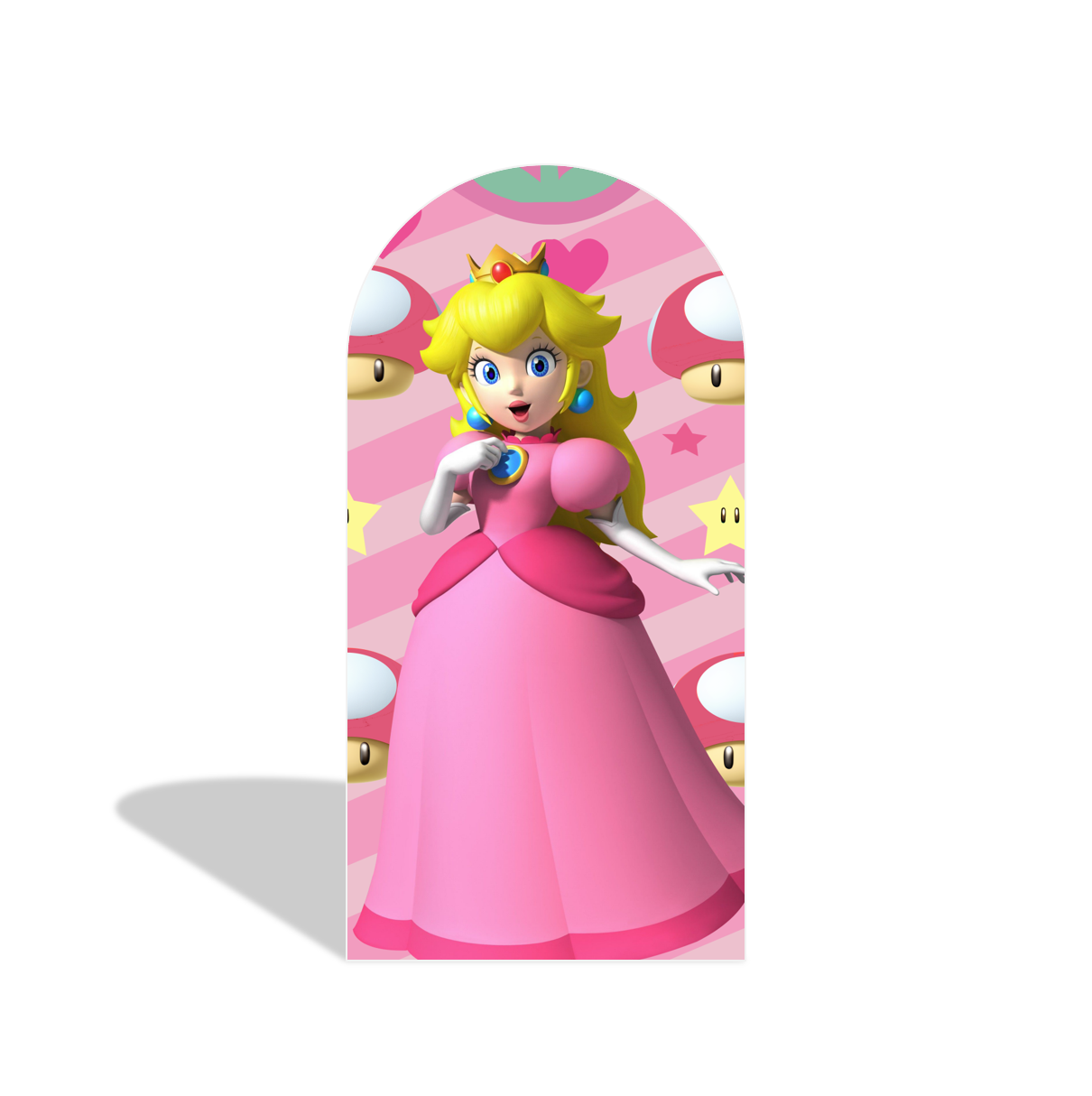 Toile de fond pour arche Joyeux Anniversaire Super Mario Princesse