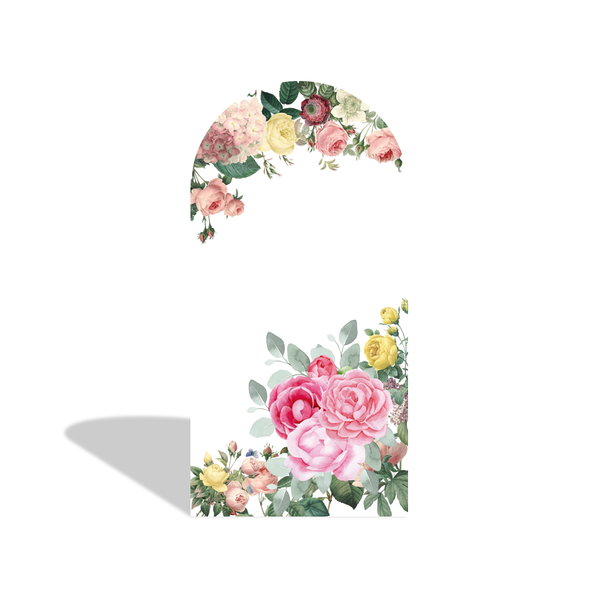 Toile de fond pour arche fond fête anniversaire fille princesse flore Doux 15e 16e 18e