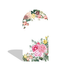 Toile de fond pour arche fond fête anniversaire fille princesse flore Doux 15e 16e 18e