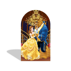 Toile de fond pour arche fête anniversaire Baby Shower La Belle et la Bête