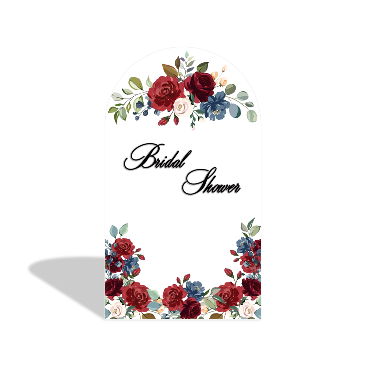 Toile de fond pour arche fête douche nuptiale fleur flore rose