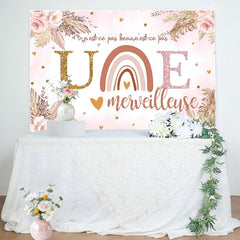 N'est-ce pas Elle Onderful Arc-en-ciel Thème Heureux Anniversaire Toile de fond