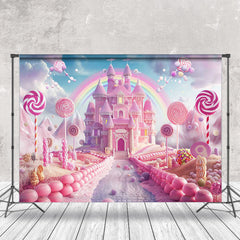 Cake Smash Bonbons pays des merveilles Château Anniversaire Toile de fond