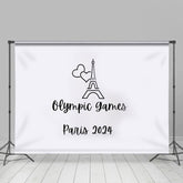 sport Eiffel La tour olympique Jeux Paris 2024 Toile de fond