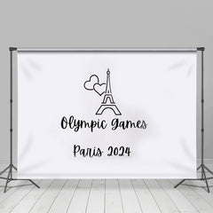 sport Eiffel La tour olympique Jeux Paris 2024 Toile de fond