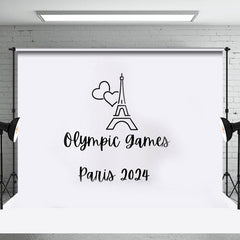 sport Eiffel La tour olympique Jeux Paris 2024 Toile de fond