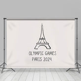 Simple sport La tour olympique Jeux Paris 2024 Toile de fond