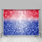 Toile de fond pour photographie abstraite patriotique rouge blanc et bleu