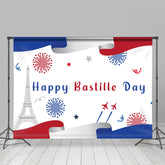 Joyeux Jour de la Bastille Fond de fête blanche