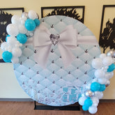 Toile de fond anniversaire bleu tiffany pour dame