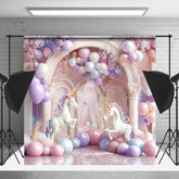 Cake Smash Luxe Fantaisie Cambre Licorne Ballon Toile de fond