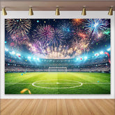 Lofaris Toile de fond de photographie de stade avec feux d'artifice, magnifique arrière-plan pour célébration sportive et studio