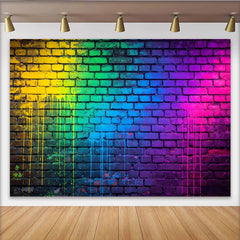 Lofaris Toile de fond de photographie graffiti coloré et abstrait, arrière-plan urbain pour studio photo et fête