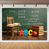 Lofaris Toile de fond de photographie thème école tableau noir et ABC, arrière-plan éducatif pour studio photo et apprentissage