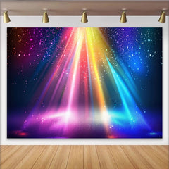 Lofaris Toile de fond de photographie abstraite lumières arc-en-ciel scintillantes, magnifique arrière-plan pour studio photo