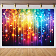 Lofaris Toile de fond de photographie bokeh coloré avec lumières scintillantes, décor abstrait et lumineux pour studio photo ou fête
