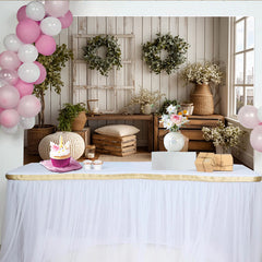 Lofaris Toile de fond photographie rustique naturelle, mur en bois blanc, arrière-plan élégant pour studio photo avec éléments naturels