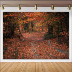 Lofaris Toile de fond de photographie paysage d'automne, arrière-plan naturel idéal pour studio photo et portraits