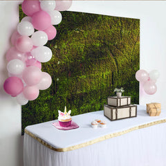 Lofaris Toile de fond de photographie texture mousse verte et naturelle, arrière-plan rustique pour studio photo et portrait