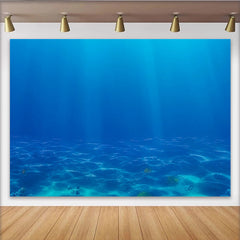 Lofaris Toile de fond de photographie sous-marine bleu océan et sable, magnifique arrière-plan aquatique pour studio photo professionnel
