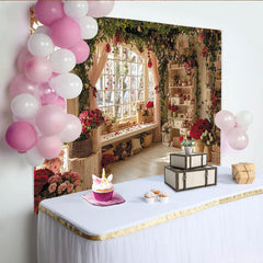 Lofaris Toile de fond romantique pour la Saint-Valentin avec roses rouges et cœurs, élégant décor de fête pour studio photo