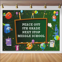 Lofaris Toile de fond de graduation scolaire avec tableau noir et confettis, arrière-plan festif pour la fin d'année et studio photo