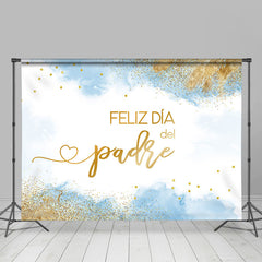 Féliz Oui De Père Bleu Or Pères Jour Toile de fond