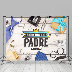 Cadeau Cravate Bois Féliz Oui Du Père Pères Jour Toile de fond