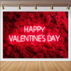 Lofaris Toile de fond Saint-Valentin, décor bohème tente tipi et cœur rouge herbe de pampa