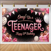 Lofaris Fond 13e Anniversaire Paillettes Or Rose, omg! Ur a TEENAGER