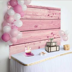 Lofaris Fond Planches de Bois Rose, Texture Bois Vibrante avec Détails de Vis