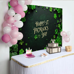 Lofaris Toile de Fond Saint-Patrick, Texte Happy St. Patrick's Day sur Pierre Sombre