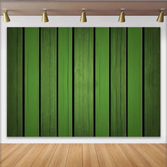 Lofaris Toile de Fond Saint-Patrick, Texture de Planches de Bois Vert Rustique pour Fête