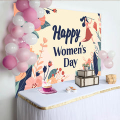 Lofaris Toile de Fond Fleurs de la Journée de la Femme, Décor de Fête Célébration Internationale