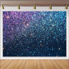 Lofaris Toile de fond bokeh paillettes cosmiques, Fond photographique étincelles bleues et violettes