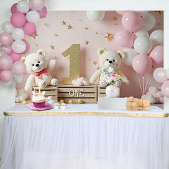 Lofaris Fond Anniversaire Bleu Marine et Or Arche de Ballons et Feuillage