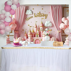 Lofaris Toile de Fond Rustique Arche Ballons Marine et Marron Anniversaire