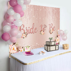 Lofaris Fond Enterrement de Vie de Jeune Fille Bride to Be Rose Florale