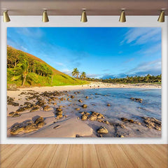 Lofaris Fond Plage Île Tropicale Océan, Arrière-plan Photographie Vacances Été et Palmiers