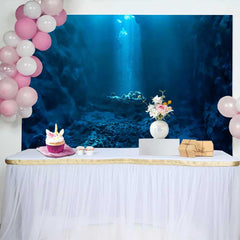 Lofaris Fond Fosse Sous-marine Océan, Décorations Fête Paysage Marin avec Rayons de Soleil