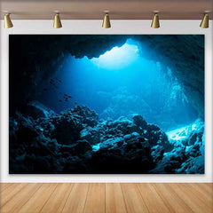 Lofaris Fond Grotte Sous-marine Océan, Décorations Fête Marine Poissons des Profondeurs